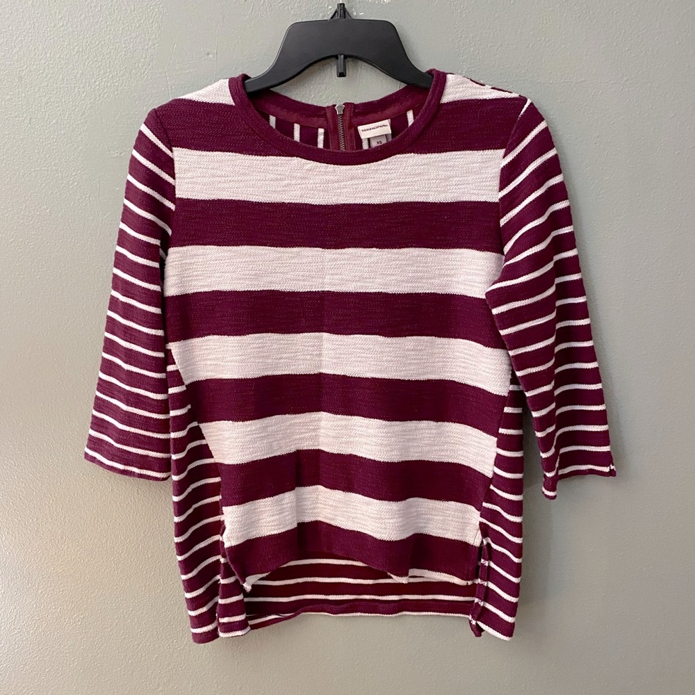 Striped Knit Blouse